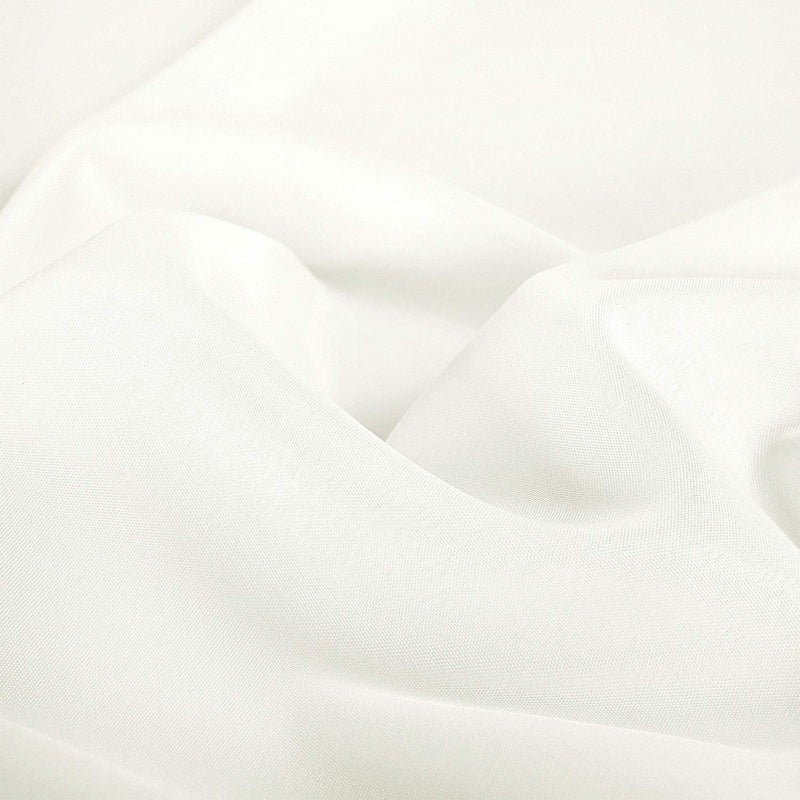 Ascoza 2pack 108 Inch Ivory Round Tablecloth in Polyester Fabric for Wedding/Banquet/Restaurant/Parties - Image 2